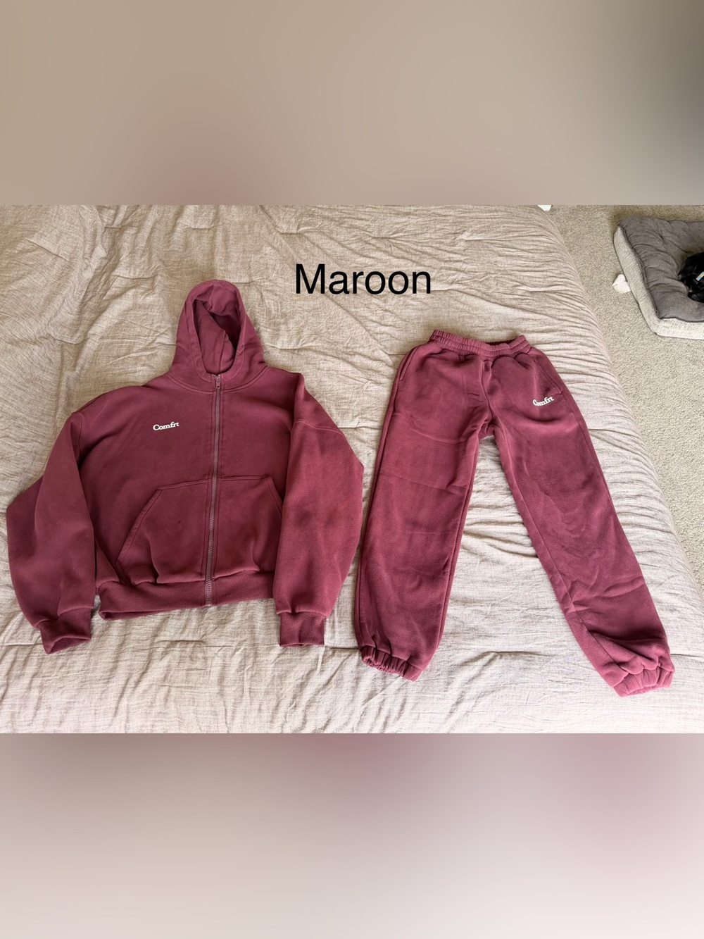 Kids Maroon Sweatpants - Brand